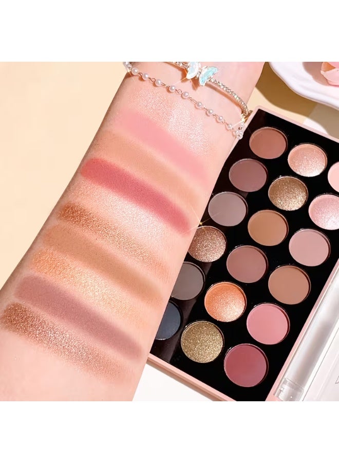 Anna Eyeshadow Palettes 2-Pack (18 Shades Each) – 36 Color Professional Eye Makeup Kit with Matte, Shimmer & Metallic Finishes, Highly Pigmented Long-Lasting Eye Shadow Set - Image 5